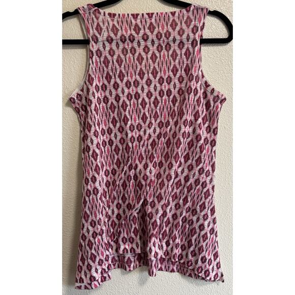 Gap Women’s Maternity Size S Lightweight Tank Top Pink Southwestern Aztec Boho - Picture 2 of 11